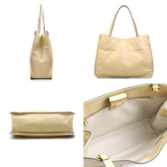 Gucci Horsebit Leather Shoulder Bag, Beige, Women's, 623694, r10906i - Picture 2 of 5